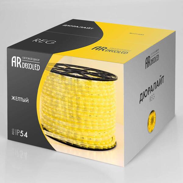 Дюралайт с постоянным свечением Ardecoled 1.6W/m 36LED/m желтый 100M ARD-REG-STD Yellow 024617